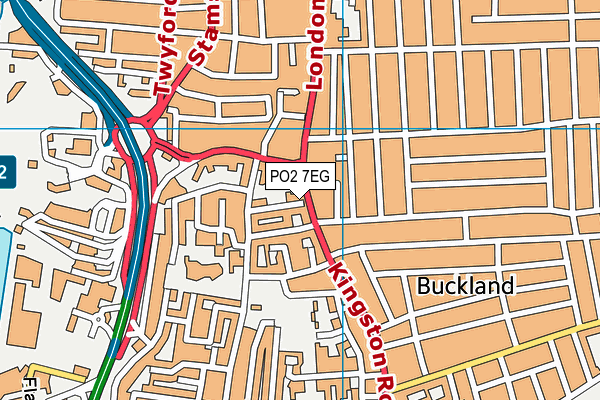 PO2 7EG map - OS VectorMap District (Ordnance Survey)