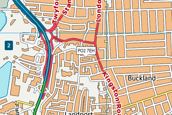 PO2 7EH map - OS VectorMap District (Ordnance Survey)