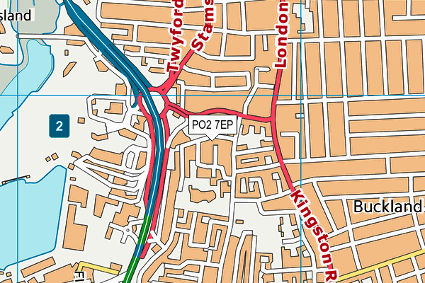 PO2 7EP map - OS VectorMap District (Ordnance Survey)