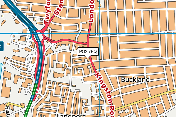 PO2 7EQ map - OS VectorMap District (Ordnance Survey)