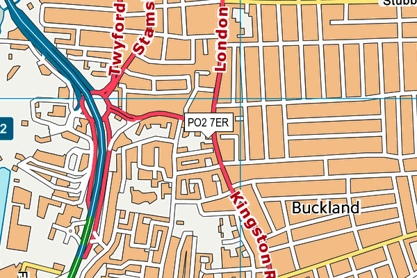 PO2 7ER map - OS VectorMap District (Ordnance Survey)