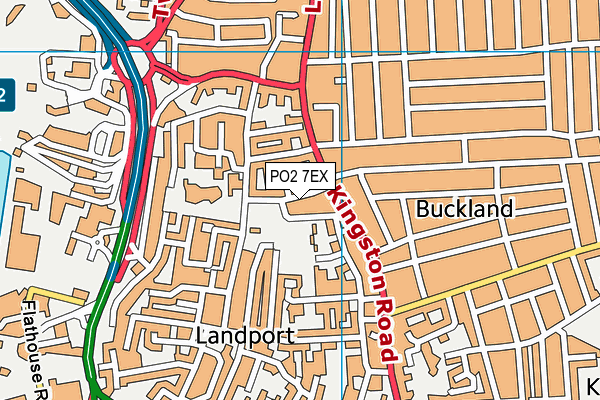 PO2 7EX map - OS VectorMap District (Ordnance Survey)