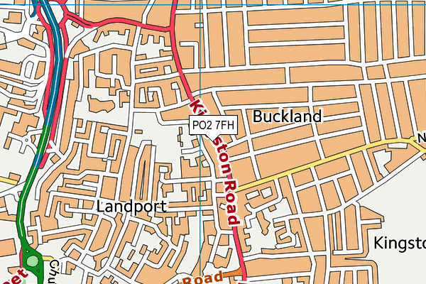 PO2 7FH map - OS VectorMap District (Ordnance Survey)