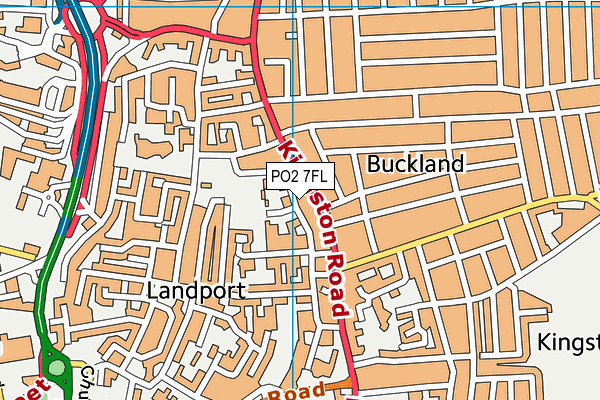 PO2 7FL map - OS VectorMap District (Ordnance Survey)