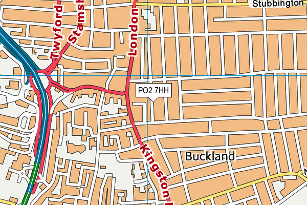 PO2 7HH map - OS VectorMap District (Ordnance Survey)