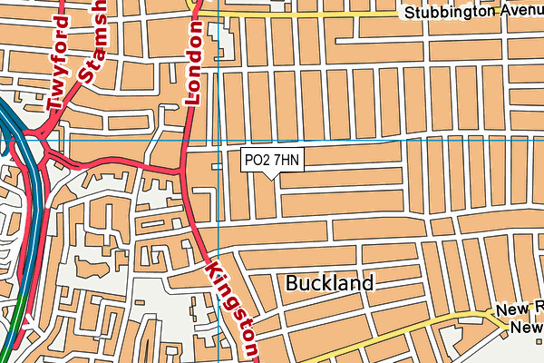 PO2 7HN map - OS VectorMap District (Ordnance Survey)