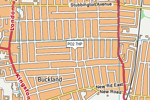 PO2 7HP map - OS VectorMap District (Ordnance Survey)