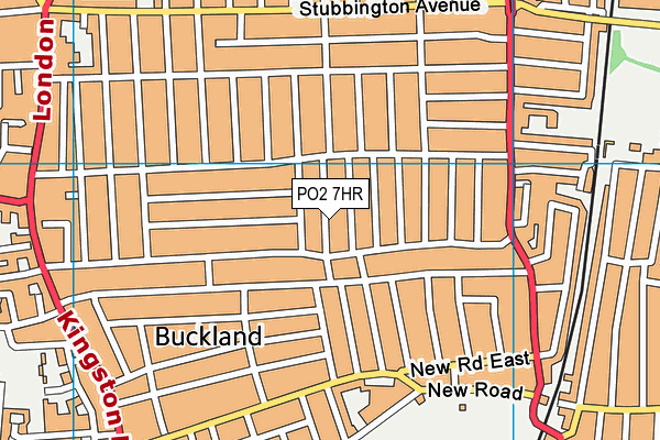 PO2 7HR map - OS VectorMap District (Ordnance Survey)