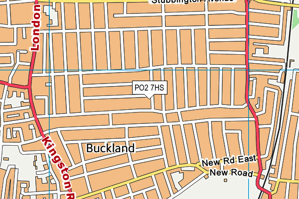 PO2 7HS map - OS VectorMap District (Ordnance Survey)