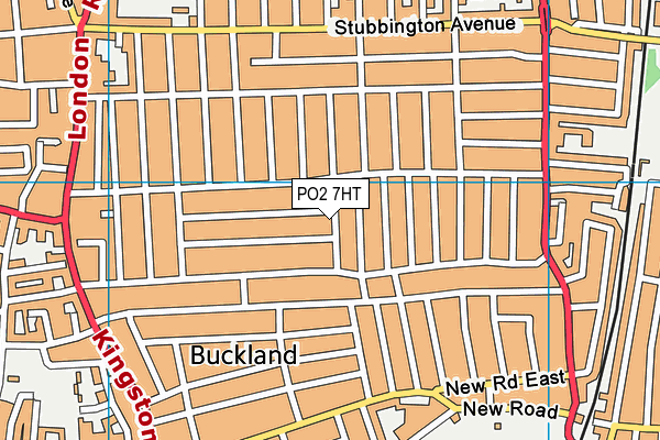 PO2 7HT map - OS VectorMap District (Ordnance Survey)