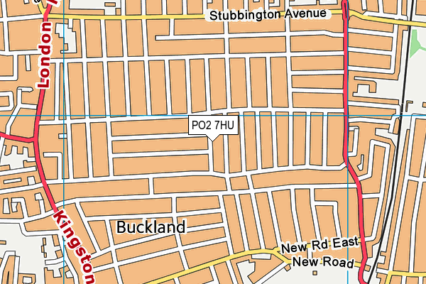 PO2 7HU map - OS VectorMap District (Ordnance Survey)