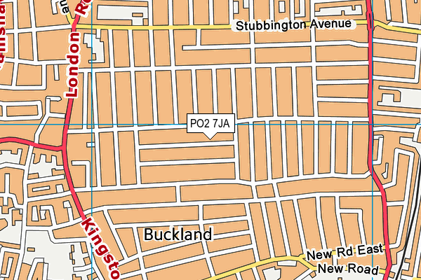 PO2 7JA map - OS VectorMap District (Ordnance Survey)