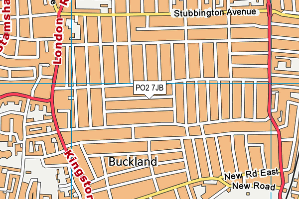 New Horizons Primary School map (PO2 7JB) - OS VectorMap District (Ordnance Survey)