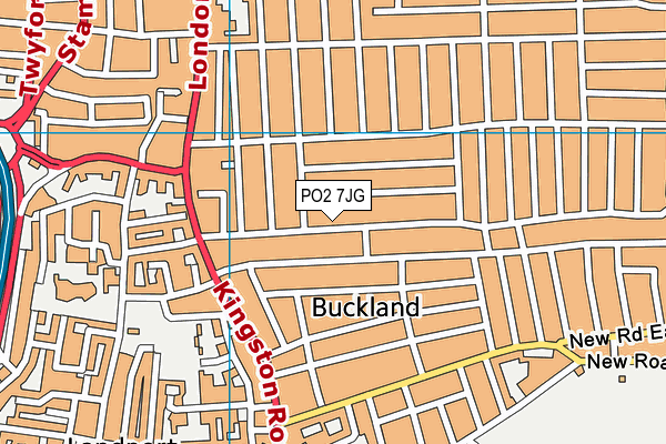 PO2 7JG map - OS VectorMap District (Ordnance Survey)