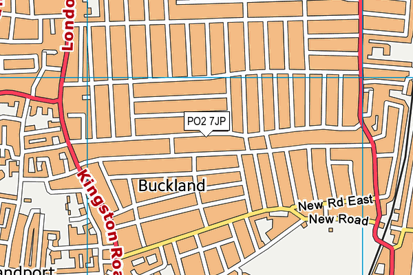 PO2 7JP map - OS VectorMap District (Ordnance Survey)