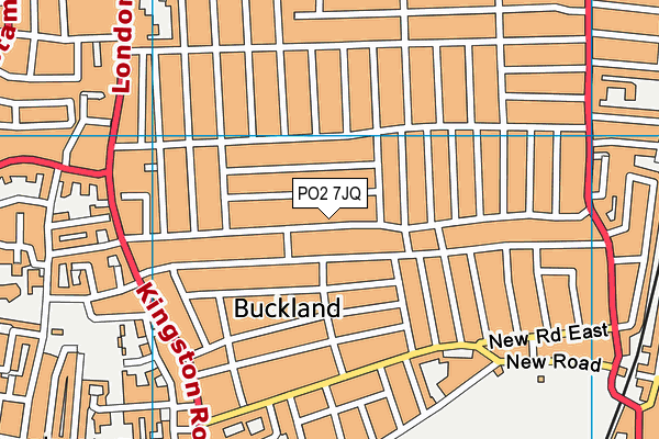 PO2 7JQ map - OS VectorMap District (Ordnance Survey)