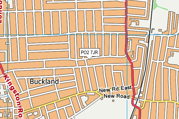 PO2 7JR map - OS VectorMap District (Ordnance Survey)