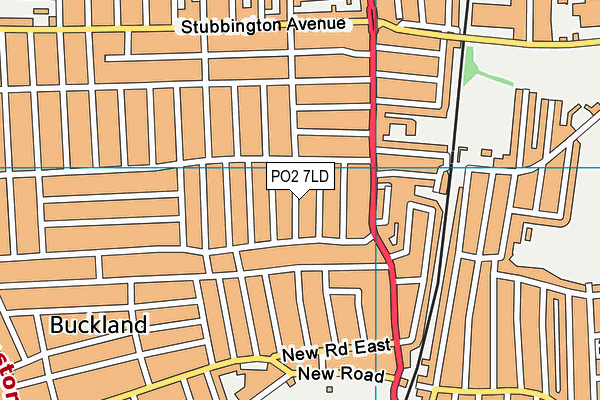 PO2 7LD map - OS VectorMap District (Ordnance Survey)