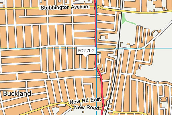 PO2 7LG map - OS VectorMap District (Ordnance Survey)