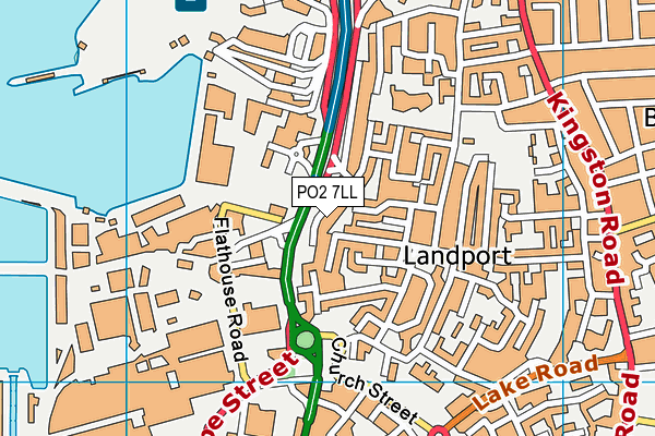 PO2 7LL map - OS VectorMap District (Ordnance Survey)