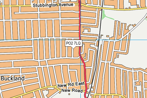 PO2 7LQ map - OS VectorMap District (Ordnance Survey)