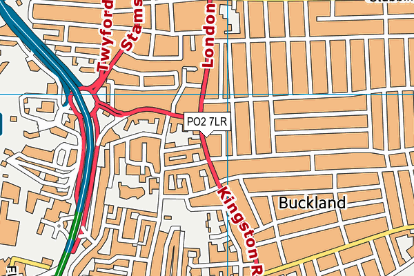 PO2 7LR map - OS VectorMap District (Ordnance Survey)