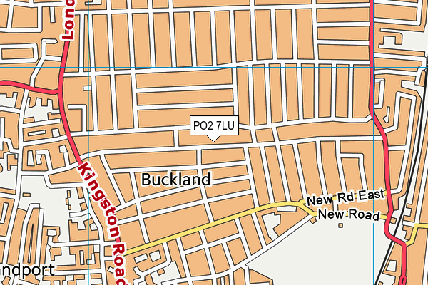 PO2 7LU map - OS VectorMap District (Ordnance Survey)