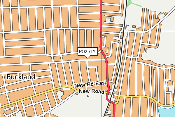 PO2 7LY map - OS VectorMap District (Ordnance Survey)