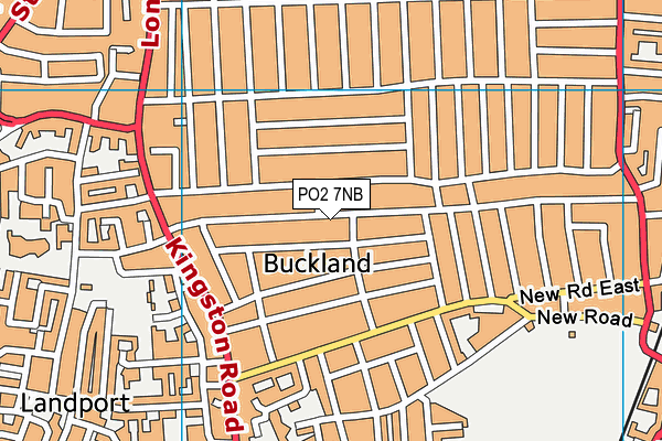 PO2 7NB map - OS VectorMap District (Ordnance Survey)