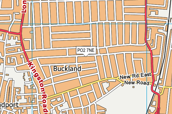 PO2 7NE map - OS VectorMap District (Ordnance Survey)