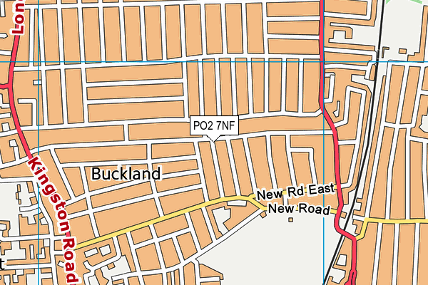 PO2 7NF map - OS VectorMap District (Ordnance Survey)