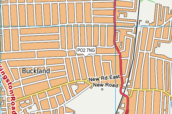 PO2 7NG map - OS VectorMap District (Ordnance Survey)