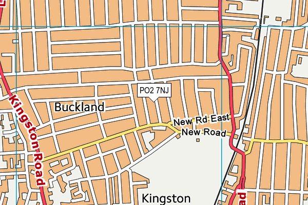 PO2 7NJ map - OS VectorMap District (Ordnance Survey)