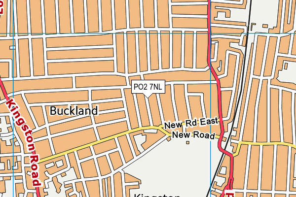 PO2 7NL map - OS VectorMap District (Ordnance Survey)