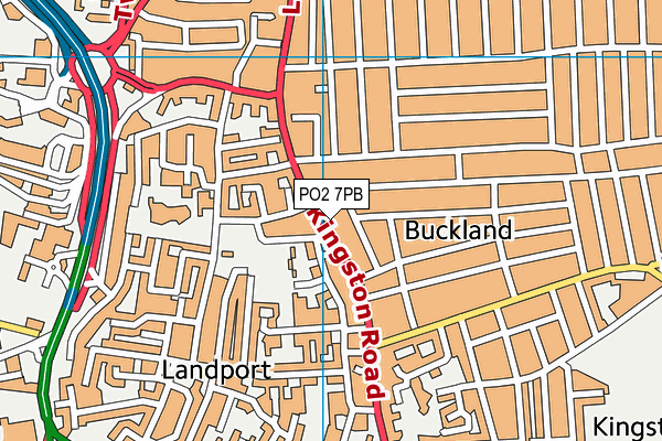 PO2 7PB map - OS VectorMap District (Ordnance Survey)