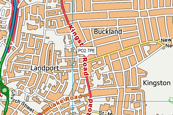 PO2 7PE map - OS VectorMap District (Ordnance Survey)