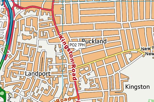 PO2 7PH map - OS VectorMap District (Ordnance Survey)