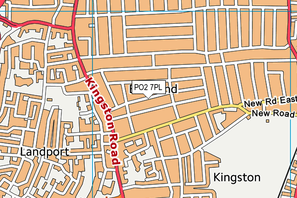 PO2 7PL map - OS VectorMap District (Ordnance Survey)