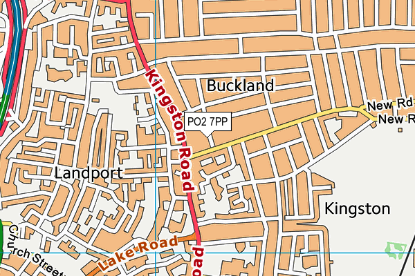 PO2 7PP map - OS VectorMap District (Ordnance Survey)