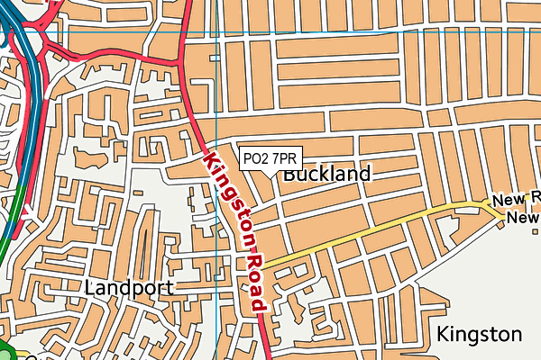 PO2 7PR map - OS VectorMap District (Ordnance Survey)