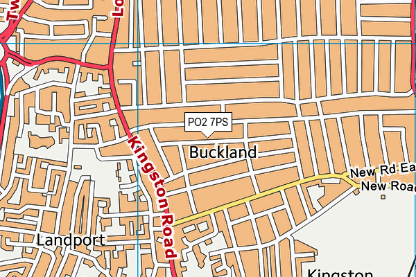 PO2 7PS map - OS VectorMap District (Ordnance Survey)