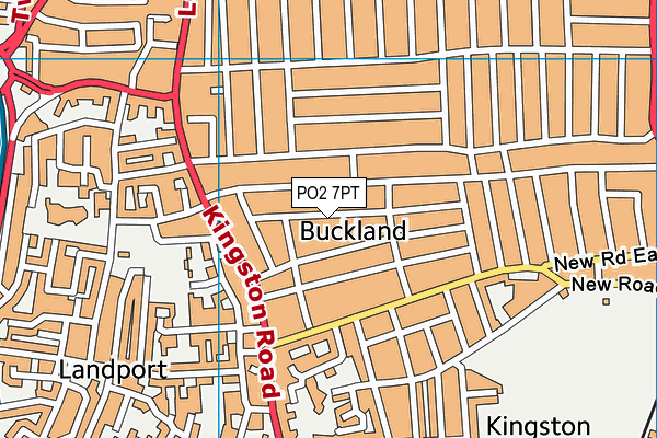 PO2 7PT map - OS VectorMap District (Ordnance Survey)