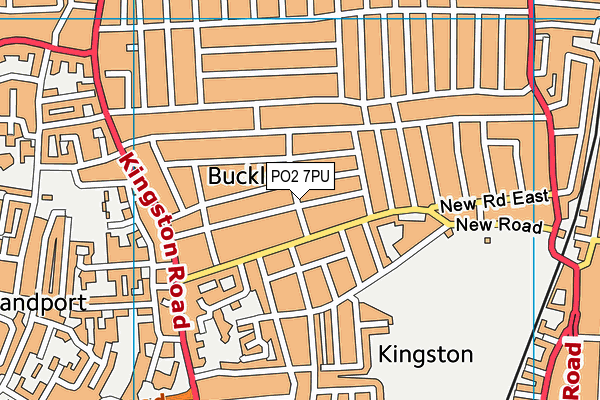 PO2 7PU map - OS VectorMap District (Ordnance Survey)