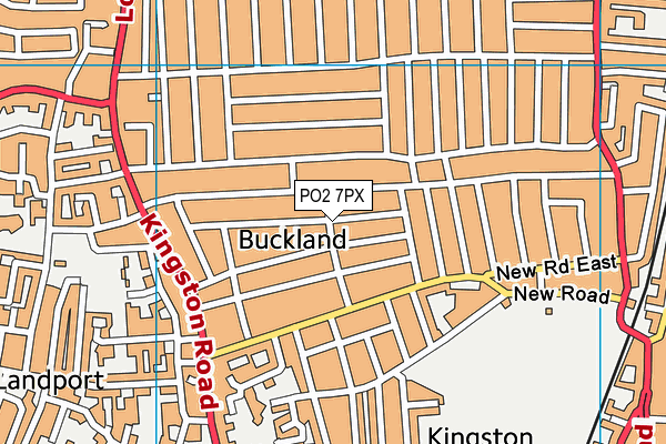 PO2 7PX map - OS VectorMap District (Ordnance Survey)