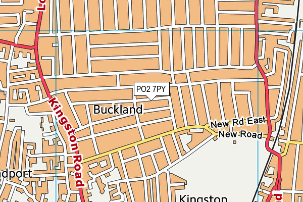 PO2 7PY map - OS VectorMap District (Ordnance Survey)