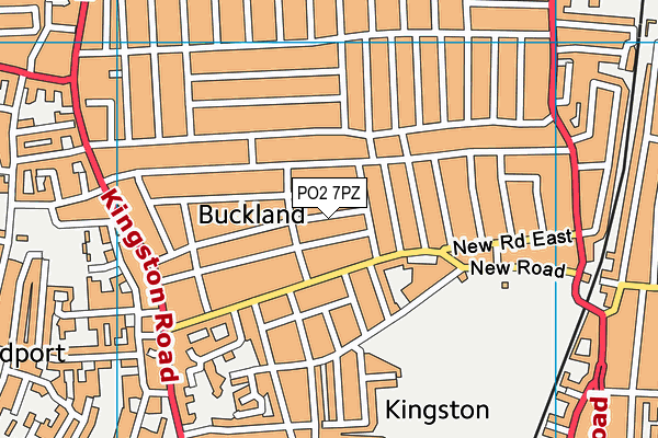 PO2 7PZ map - OS VectorMap District (Ordnance Survey)