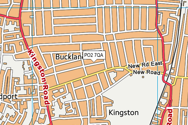 PO2 7QA map - OS VectorMap District (Ordnance Survey)