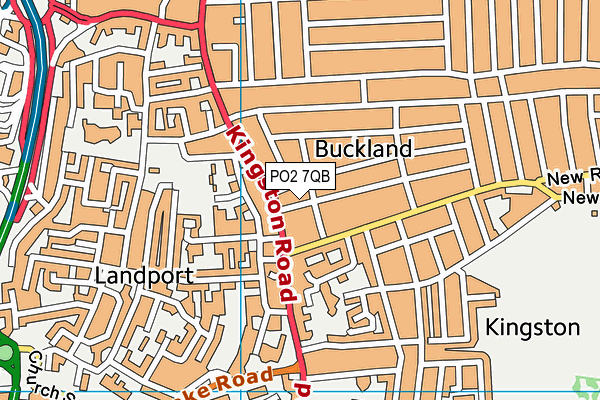 PO2 7QB map - OS VectorMap District (Ordnance Survey)