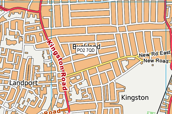 PO2 7QD map - OS VectorMap District (Ordnance Survey)