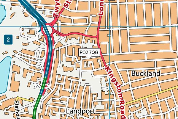 PO2 7QG map - OS VectorMap District (Ordnance Survey)